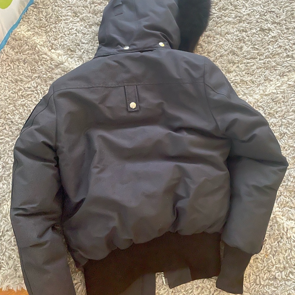 Navy and black  used but good condition moose knuckle xs